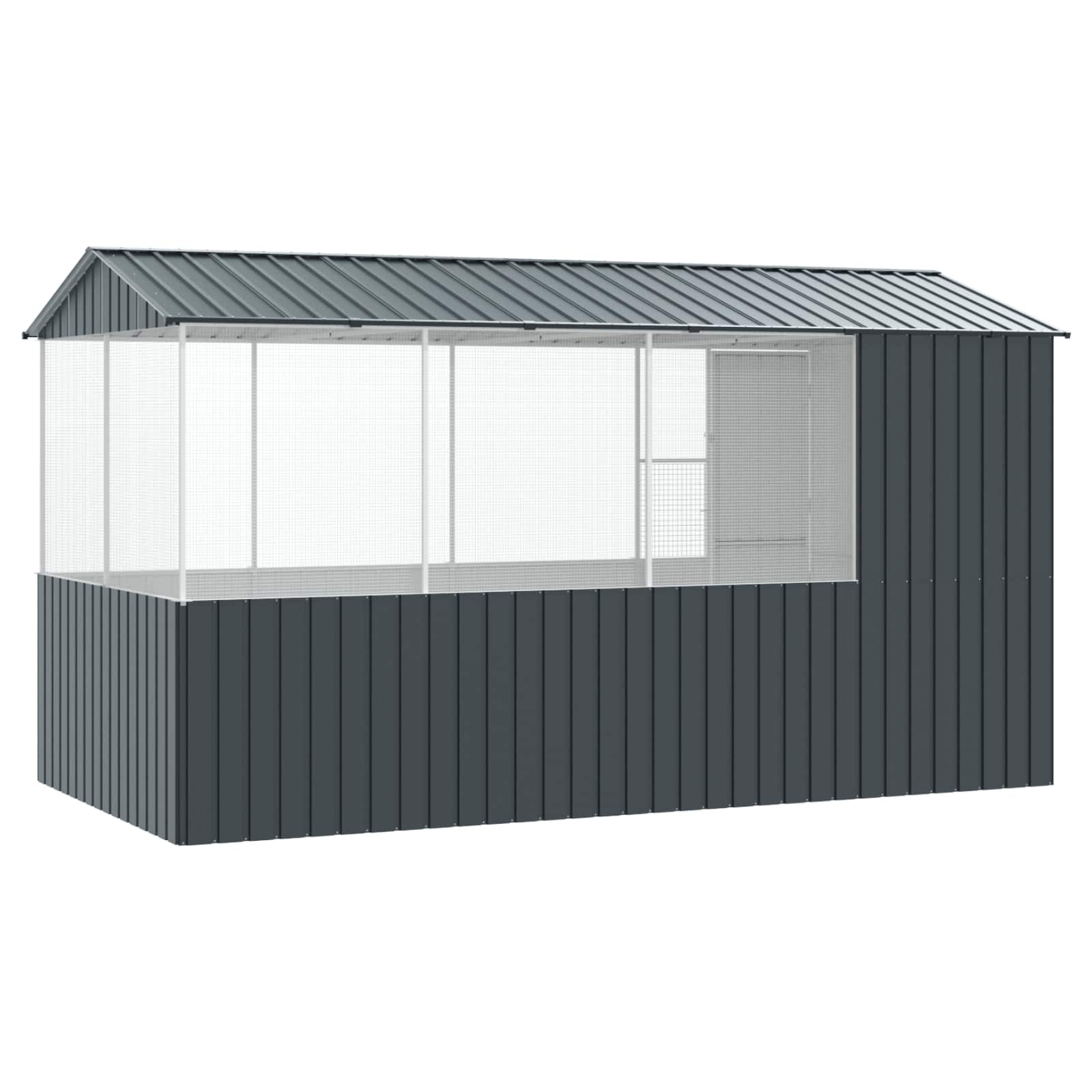 Vogelkooi Antraciet 410 x 210 x 230 cm Gegalvaniseerd staal is nu te koop bij PeponiXL, paradijselijk wonen!
