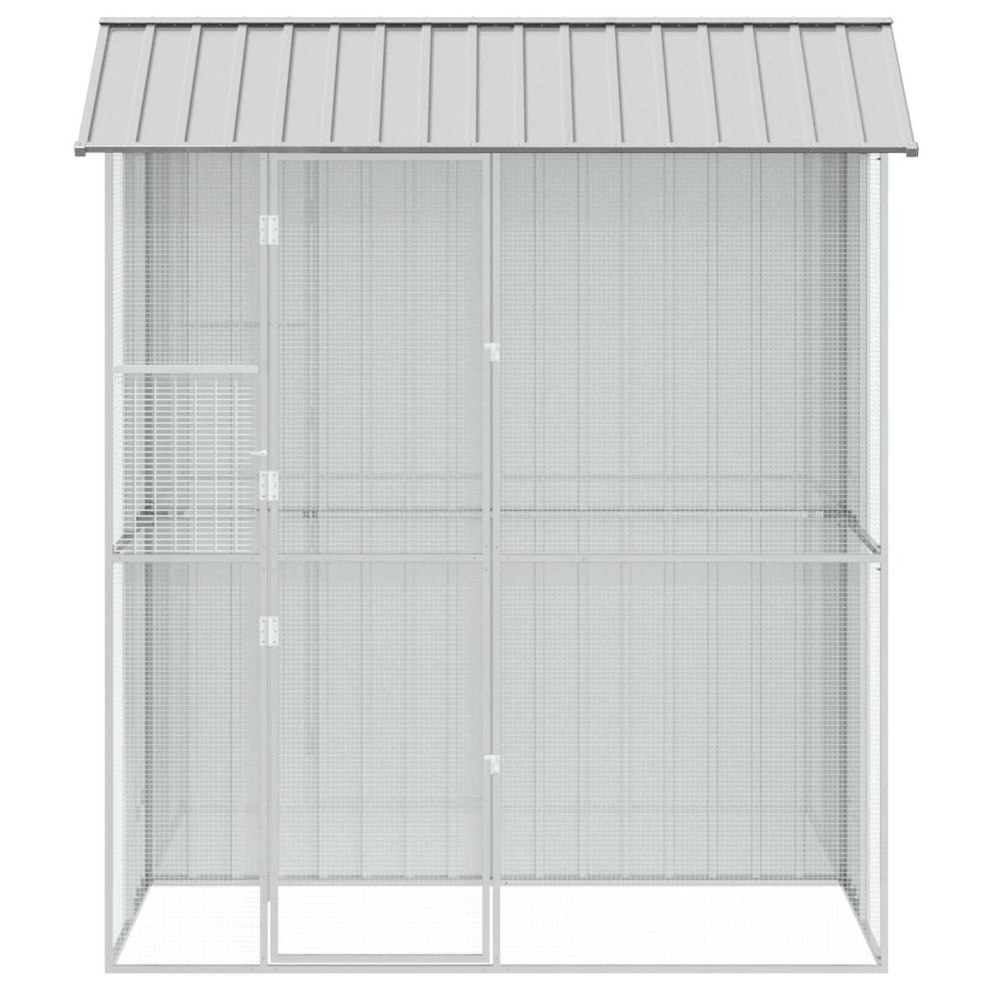 Vogelkooi Grijs 215 x 110 x 247 cm Gegalvaniseerd staal is nu te koop bij PeponiXL, paradijselijk wonen!