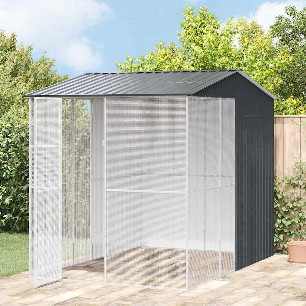 Vogelkooi Antraciet 215 x 310 x 247 cm Gegalvaniseerd staal is nu te koop bij PeponiXL, paradijselijk wonen!