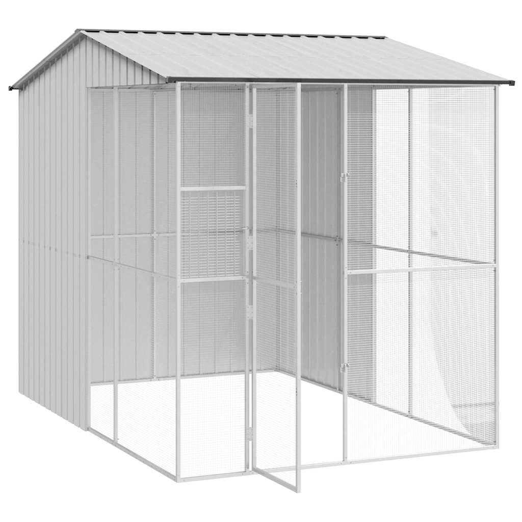 Vogelkooi Grijs 215 x 310 x 247 cm Gegalvaniseerd staal is nu te koop bij PeponiXL, paradijselijk wonen!