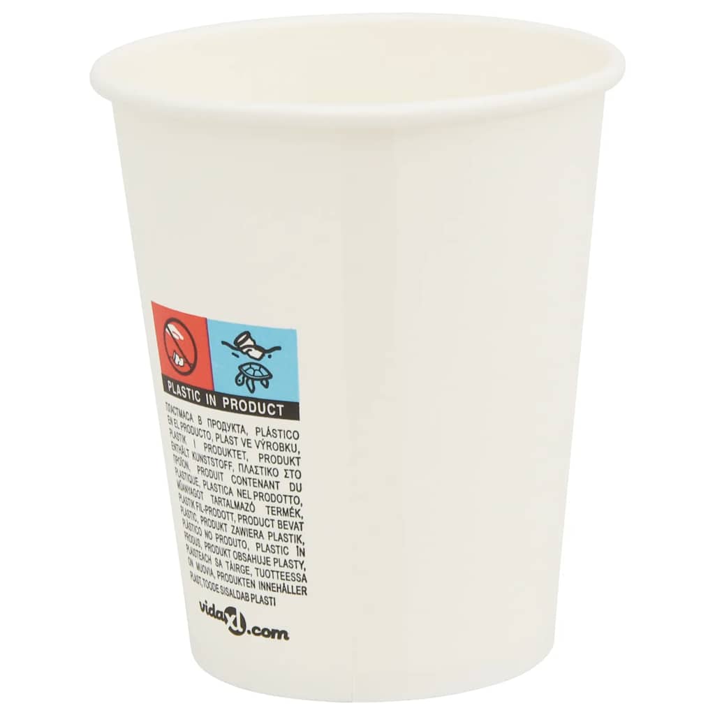 Papieren koffiekopjes met deksel 1000 st 8oz 200 ml is nu te koop bij PeponiXL, paradijselijk wonen!