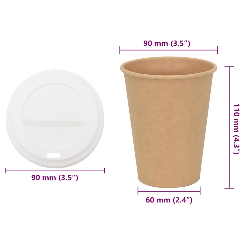 Papieren koffiekopjes met deksel 1000 st 12oz 300 ml is nu te koop bij PeponiXL, paradijselijk wonen!