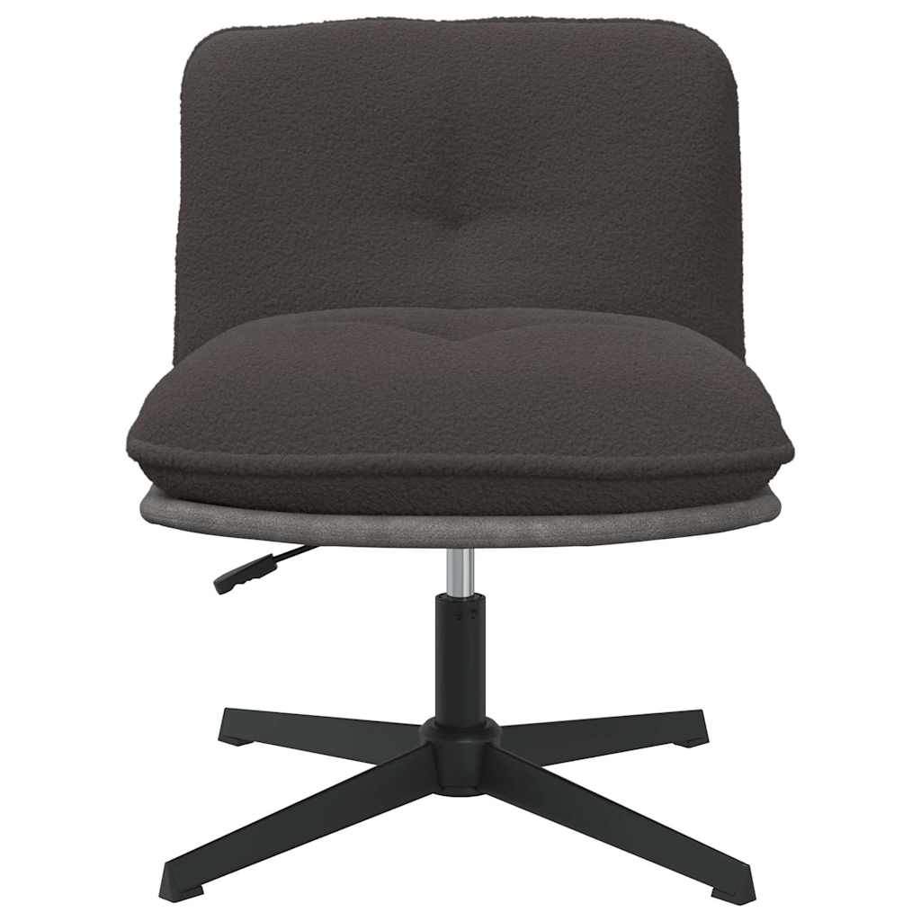 Bureaustoel donkergrijs gekrulde wolachtige stof is nu te koop bij PeponiXL, paradijselijk wonen!