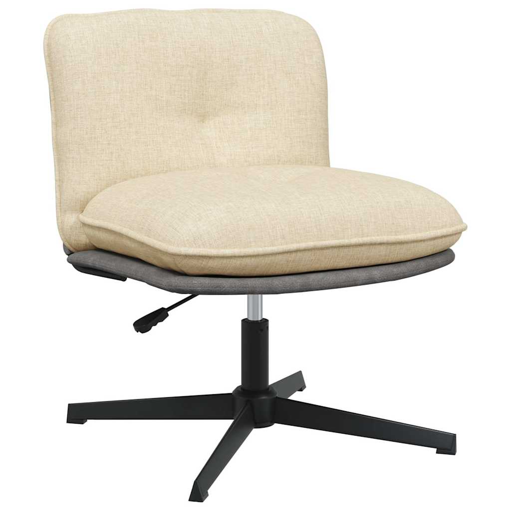 Kantoorstoel draaibaar stof crèmekleurig is nu te koop bij PeponiXL, paradijselijk wonen!