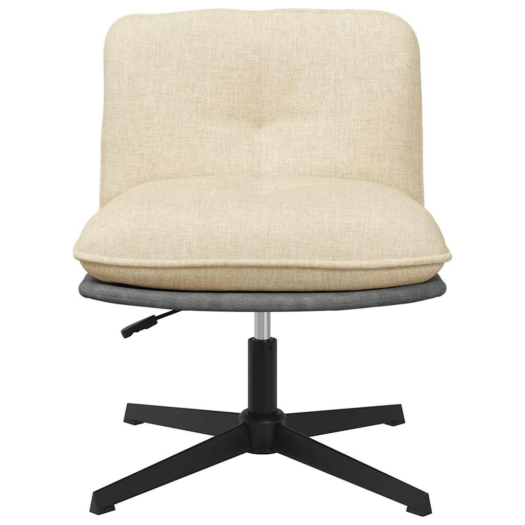 Kantoorstoel draaibaar stof crèmekleurig is nu te koop bij PeponiXL, paradijselijk wonen!