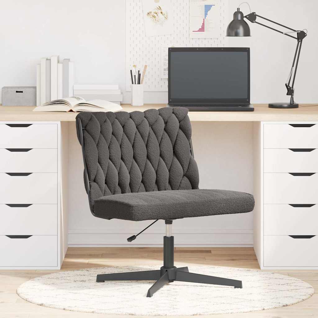Bureaustoel donkergrijs wolachtige stof is nu te koop bij PeponiXL, paradijselijk wonen!