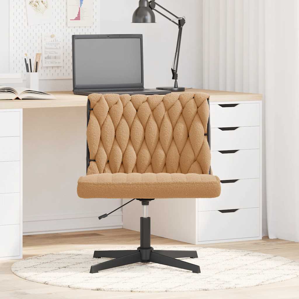 Bureaustoel beige wolachtige stof is nu te koop bij PeponiXL, paradijselijk wonen!