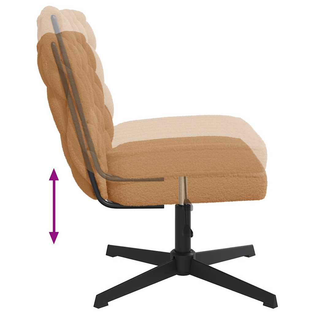 Bureaustoel beige wolachtige stof is nu te koop bij PeponiXL, paradijselijk wonen!