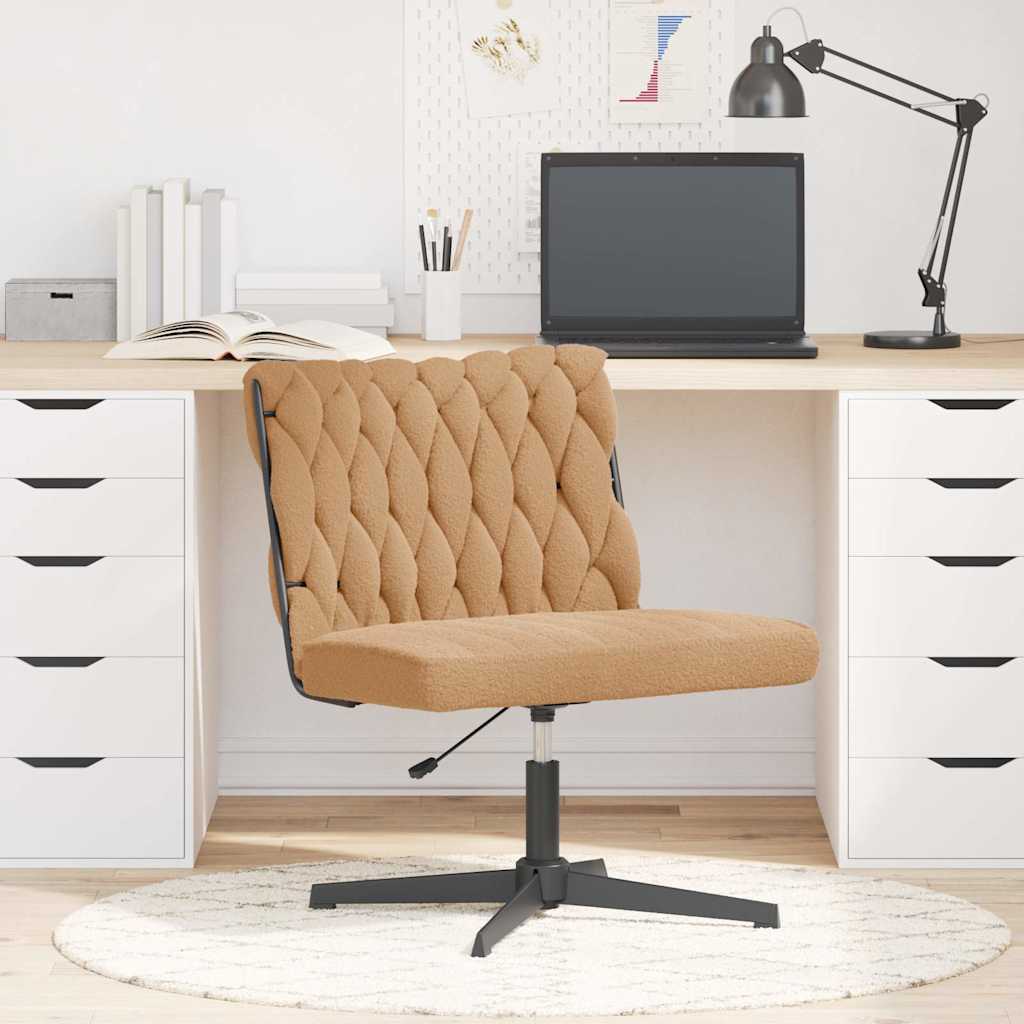Bureaustoel beige wolachtige stof is nu te koop bij PeponiXL, paradijselijk wonen!