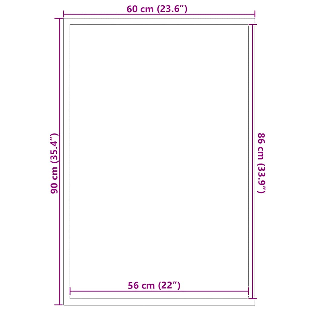 Deurmat 60x90 cm zwart is nu te koop bij PeponiXL, paradijselijk wonen!