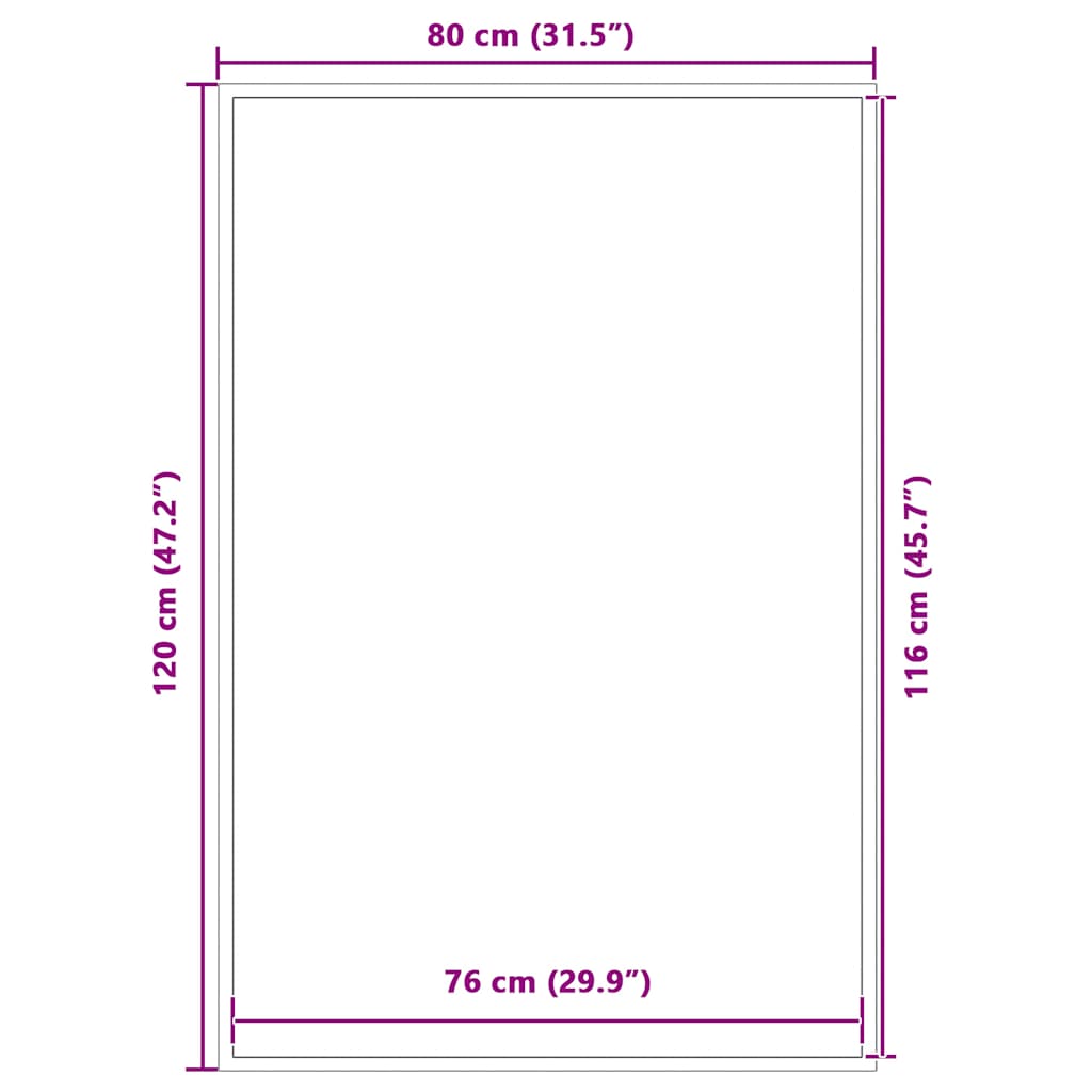 Deurmat 80x120 cm zwart is nu te koop bij PeponiXL, paradijselijk wonen!