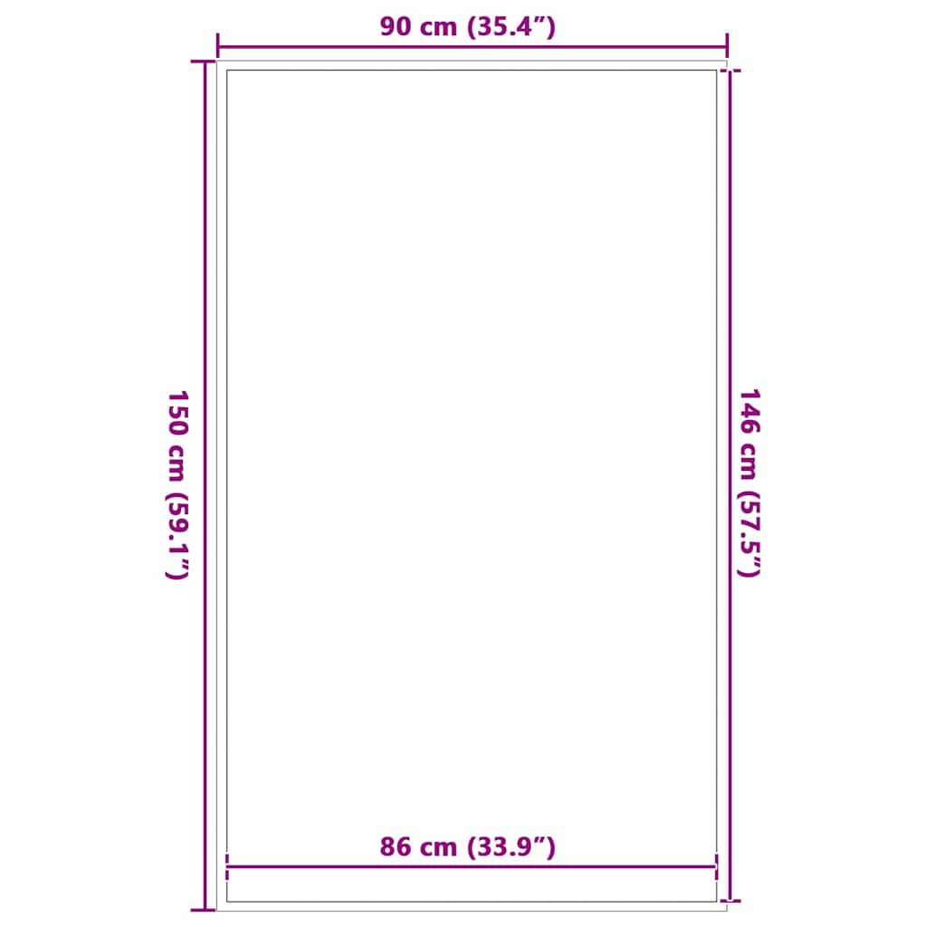 Deurmat 90x150 cm bruin is nu te koop bij PeponiXL, paradijselijk wonen!