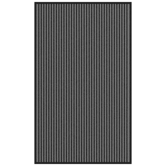 Deurmat 90x150 cm gestreept 90x150 cm zwart en grijs is nu te koop bij PeponiXL, paradijselijk wonen!