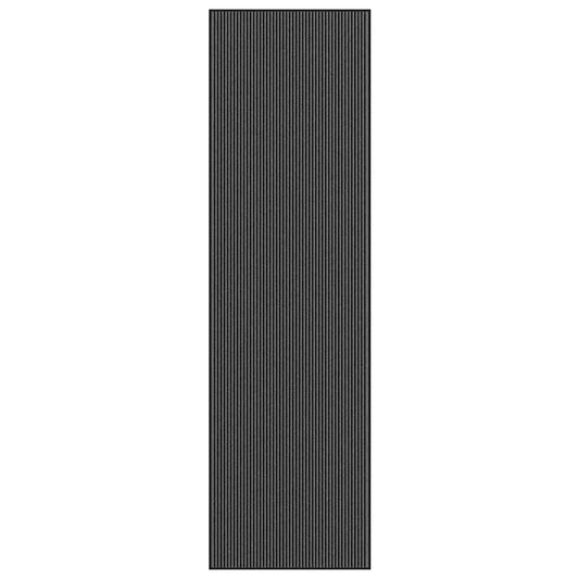 Deurmat 115x400 cm gestreept 115x400 cm zwart en grijs is nu te koop bij PeponiXL, paradijselijk wonen!