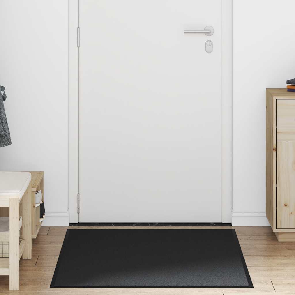 Deurmat 80x120 cm zwart is nu te koop bij PeponiXL, paradijselijk wonen!
