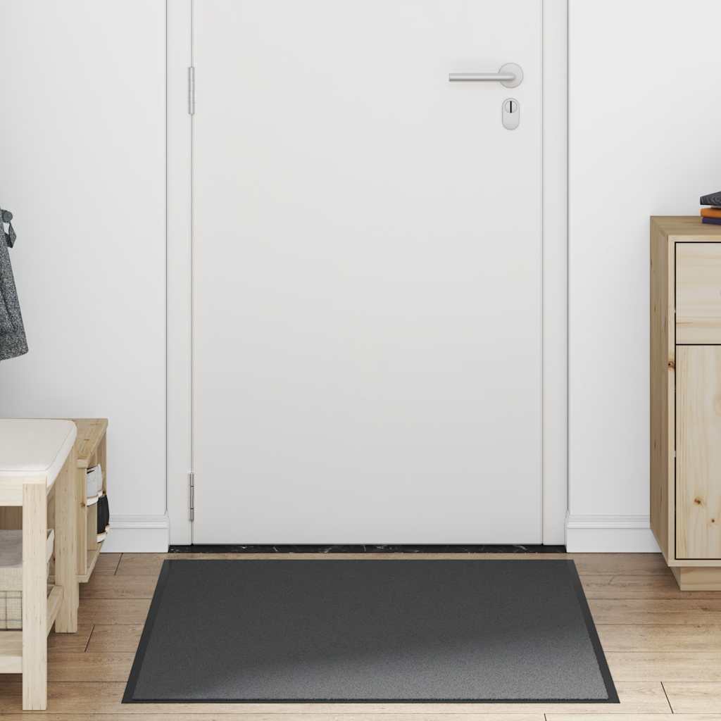 Deurmat 90x120 cm antracietkleurig is nu te koop bij PeponiXL, paradijselijk wonen!