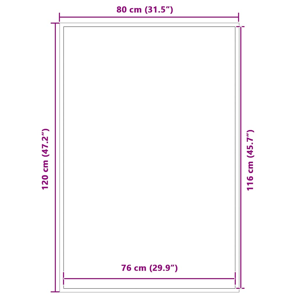 Deurmat 80x120 cm bruin is nu te koop bij PeponiXL, paradijselijk wonen!