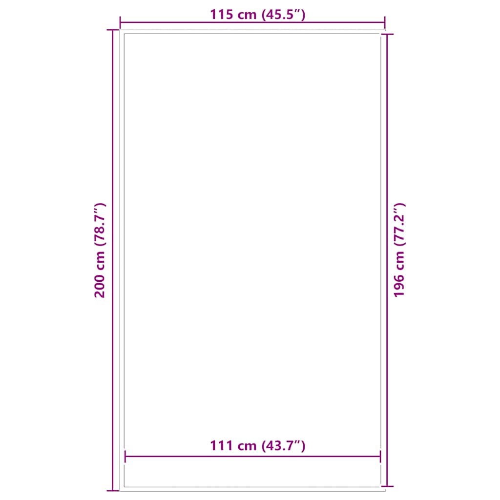 Deurmat 115x200 cm bruin is nu te koop bij PeponiXL, paradijselijk wonen!