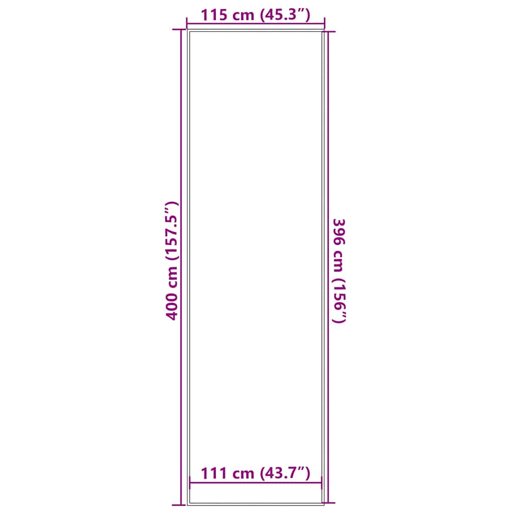 Deurmat 115x400 cm bruin is nu te koop bij PeponiXL, paradijselijk wonen!