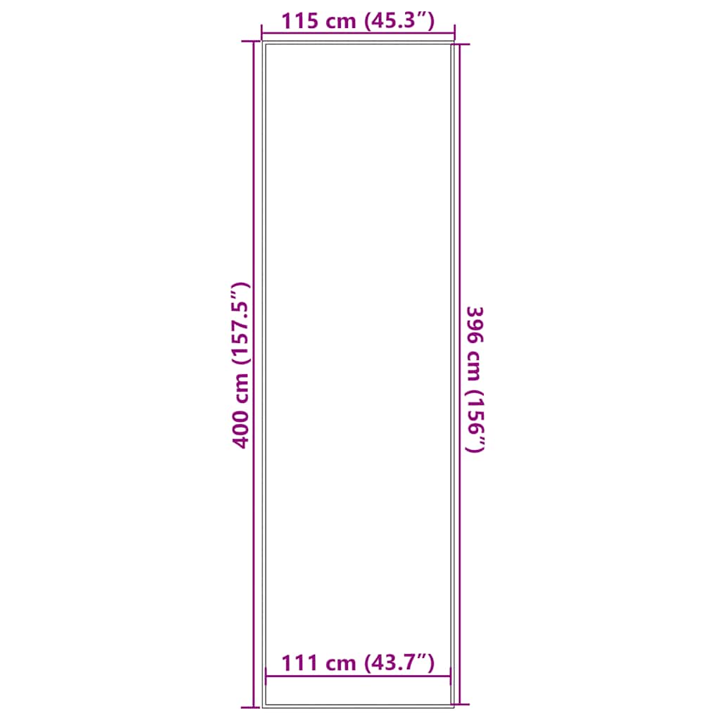 Deurmat 115x400 cm grijs is nu te koop bij PeponiXL, paradijselijk wonen!