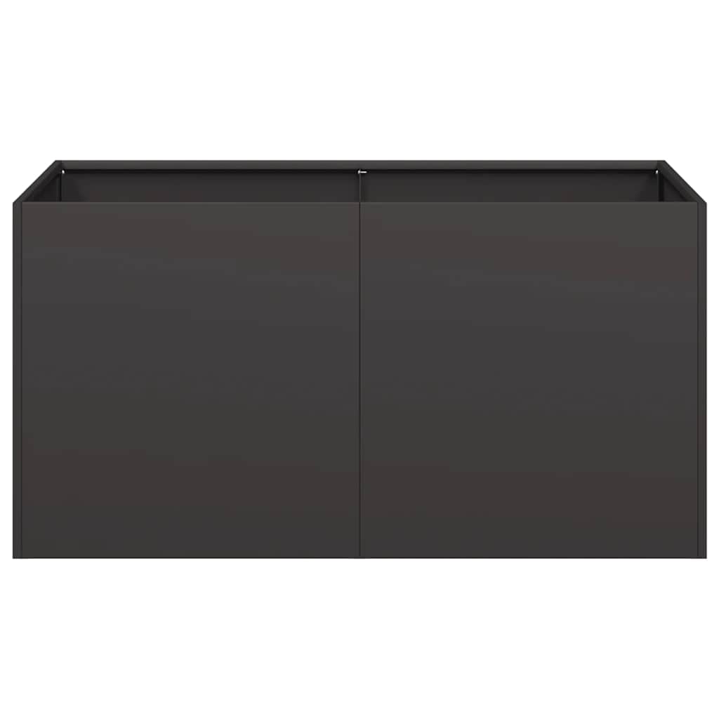 Plantenbak 80x40x40 cm koudgewalst staal zwart is nu te koop bij PeponiXL, paradijselijk wonen!