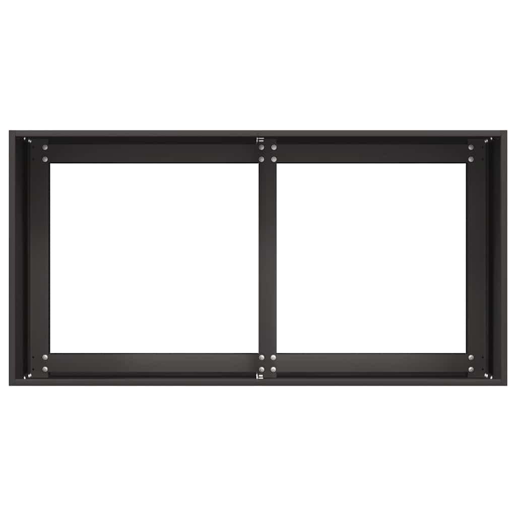 Plantenbak 80x40x40 cm koudgewalst staal zwart is nu te koop bij PeponiXL, paradijselijk wonen!