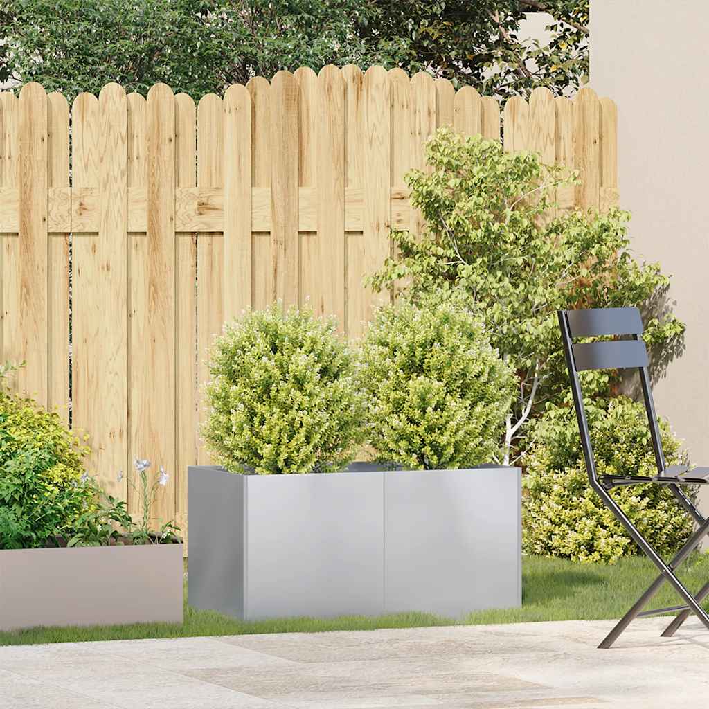 Plantenbak 80x40x40 cm gegalvaniseerd staal is nu te koop bij PeponiXL, paradijselijk wonen!