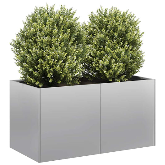Plantenbak 80x40x40 cm gegalvaniseerd staal is nu te koop bij PeponiXL, paradijselijk wonen!