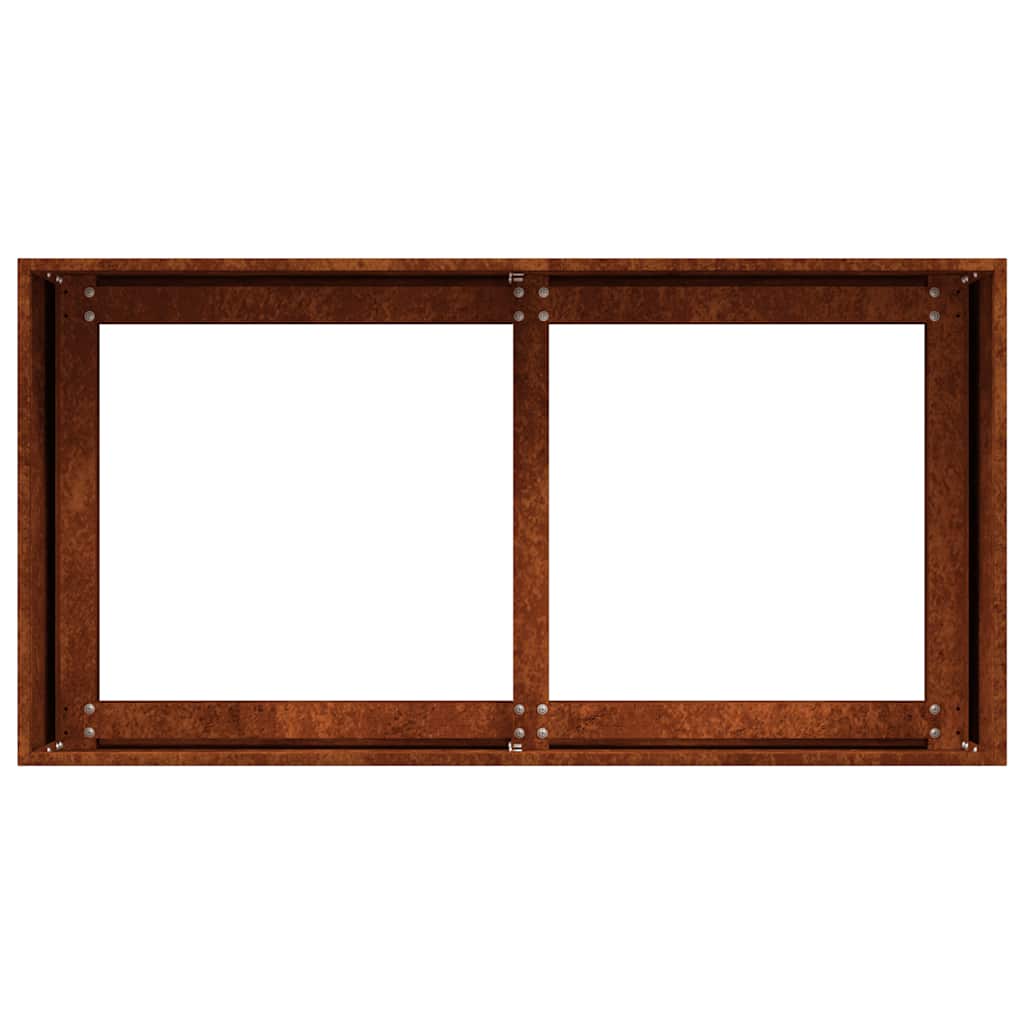 Plantenbak roestig 80x40x40 cm weervast staal is nu te koop bij PeponiXL, paradijselijk wonen!