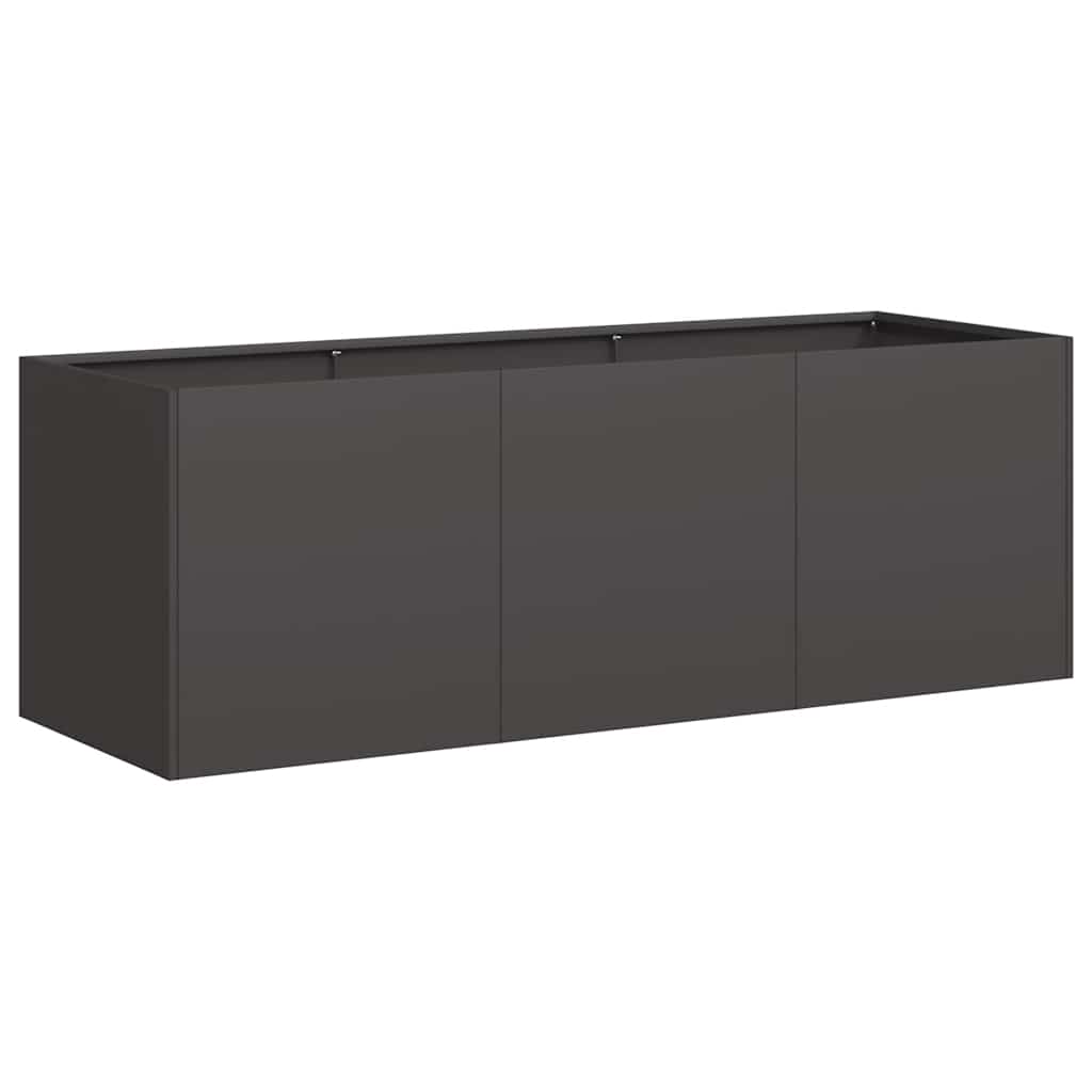 Plantenbak Zwart 120x40x40 cm Koudgewalst Staal is nu te koop bij PeponiXL, paradijselijk wonen!