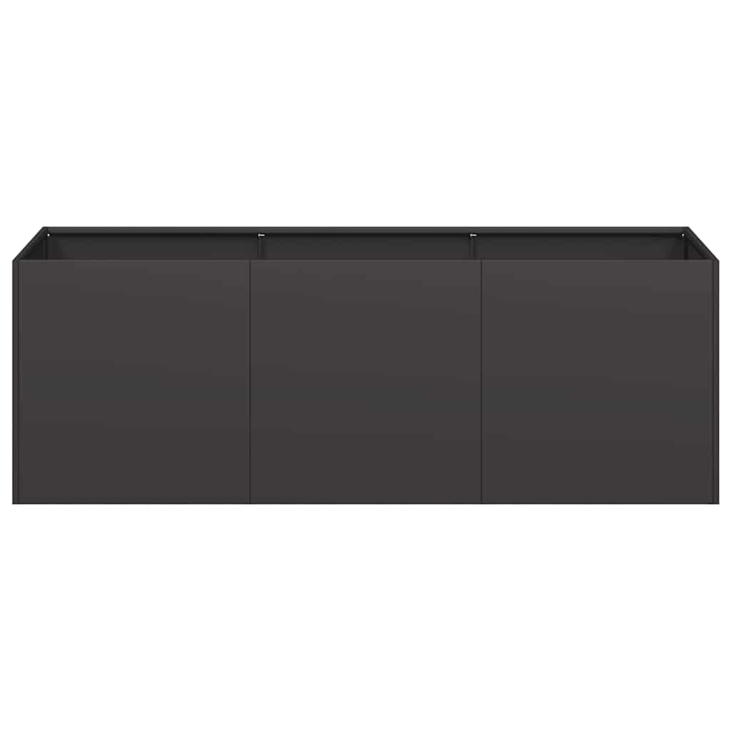 Plantenbak Zwart 120x40x40 cm Koudgewalst Staal is nu te koop bij PeponiXL, paradijselijk wonen!