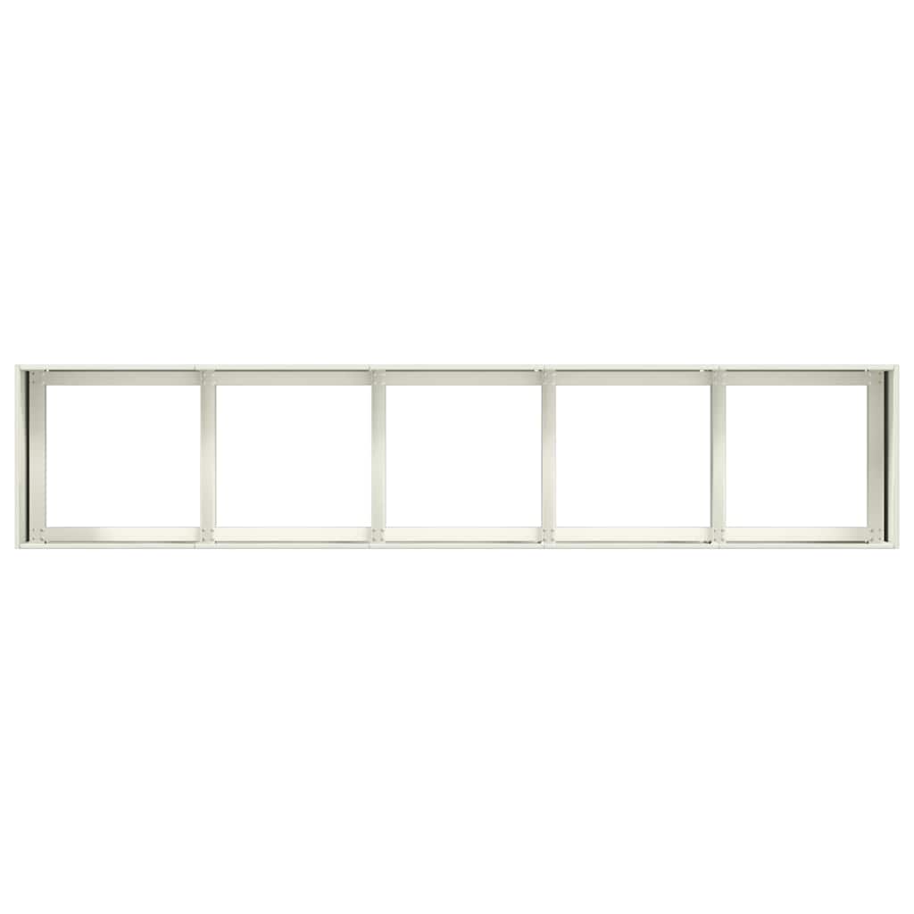 Plantenbak 200x40x40 cm koudgewalst staal wit is nu te koop bij PeponiXL, paradijselijk wonen!