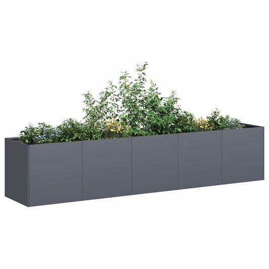 Plantenbak Antraciet 200x40x40 cm Koudgewalst Staal is nu te koop bij PeponiXL, paradijselijk wonen!