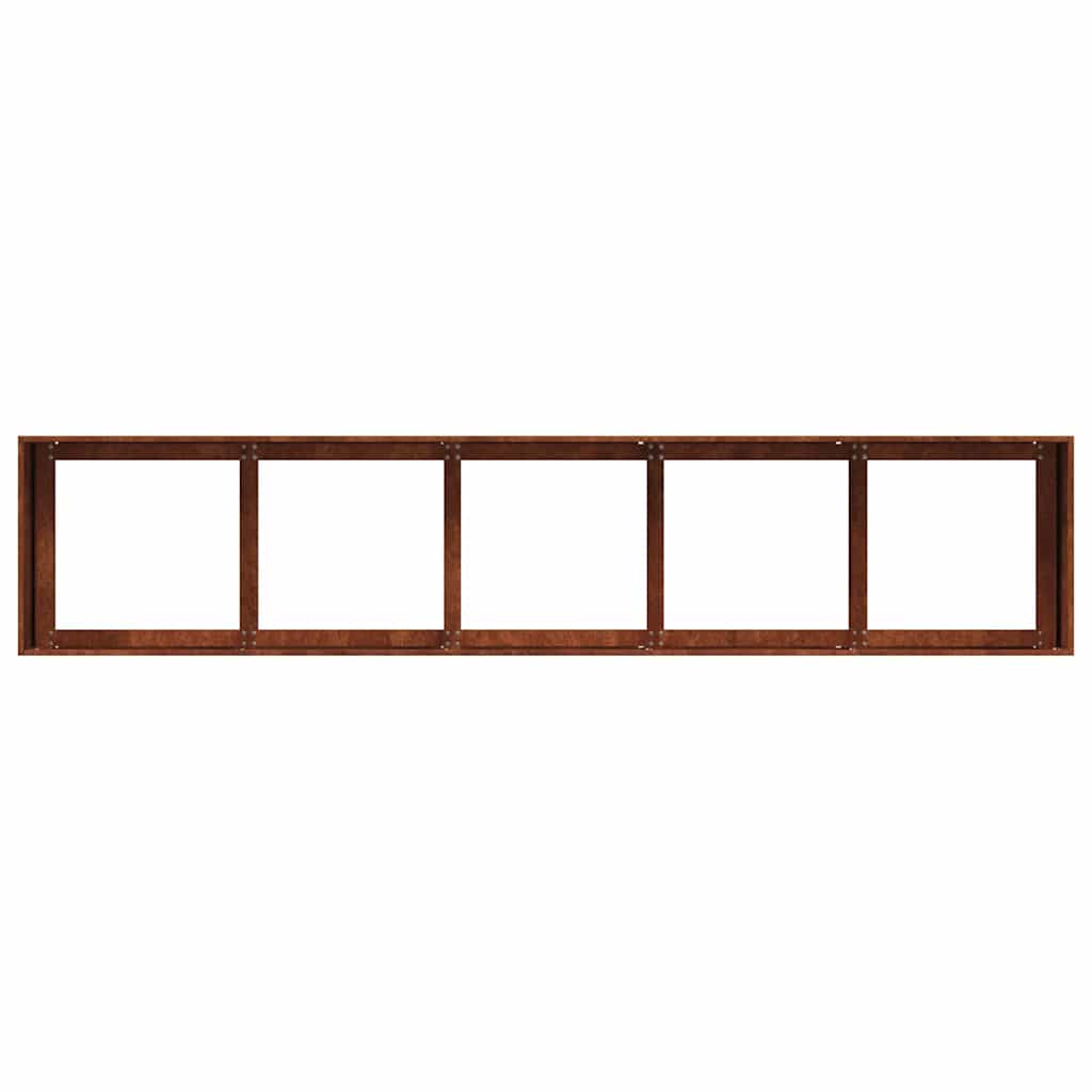 Plantenbak roestig 200x40x40 cm weervast staal is nu te koop bij PeponiXL, paradijselijk wonen!