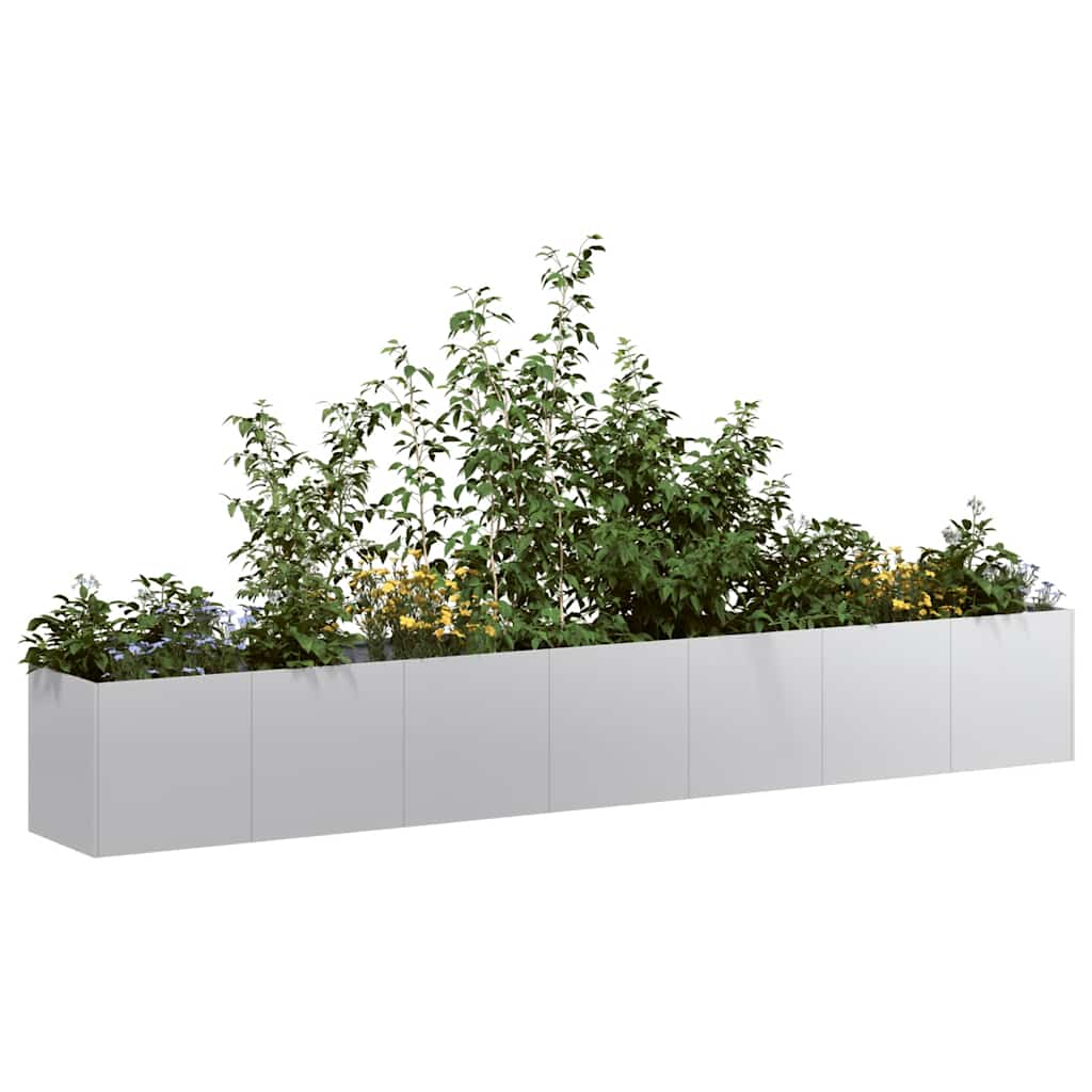 Plantenbak 280x40x40 cm gegalvaniseerd staal is nu te koop bij PeponiXL, paradijselijk wonen!