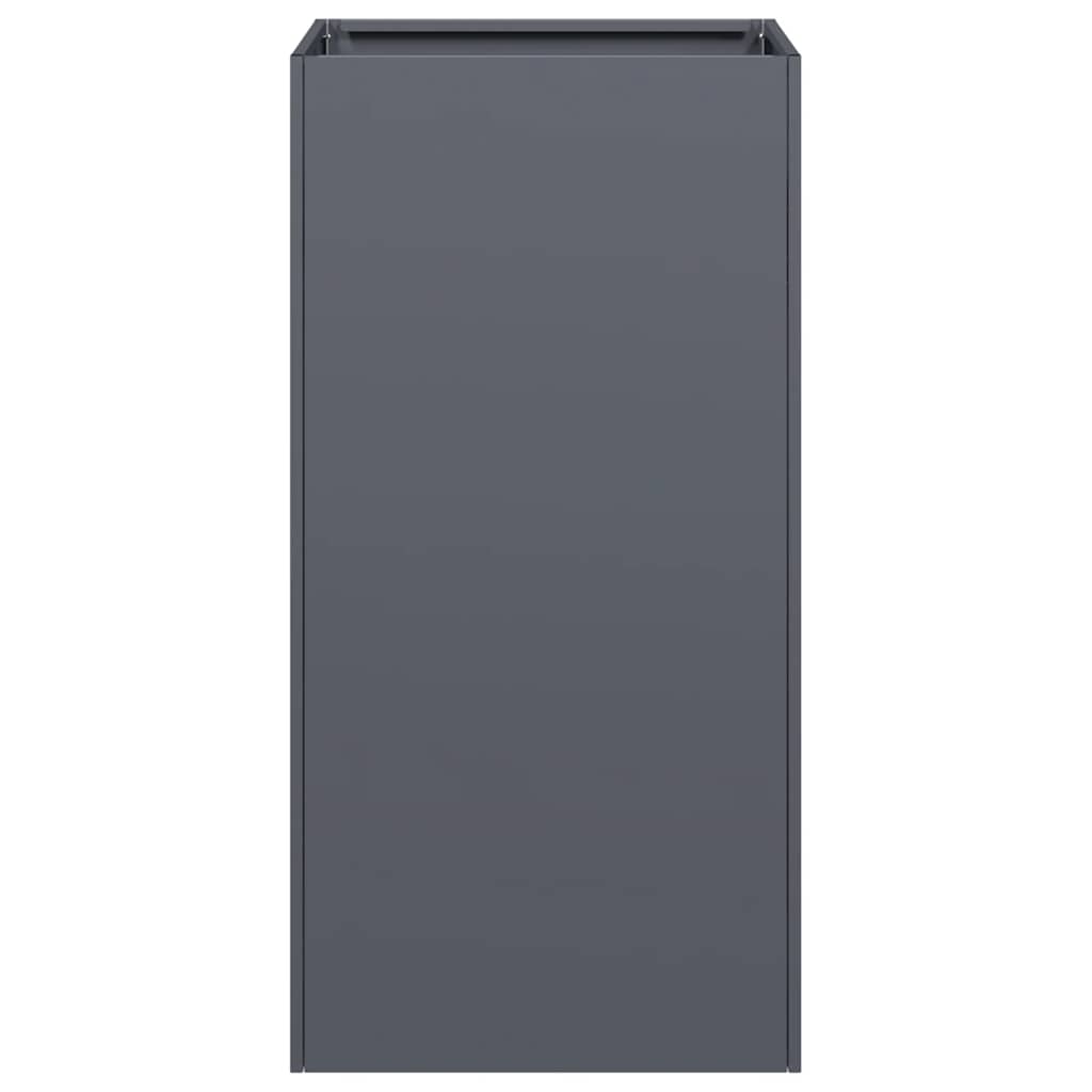 Plantenbak 40x40x80 cm koudgewalst staal antracietkleurig is nu te koop bij PeponiXL, paradijselijk wonen!