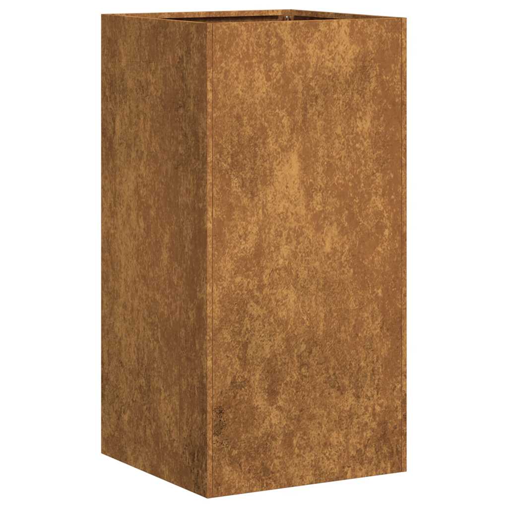 Plantenbak roestig 40x40x80 cm weervast staal is nu te koop bij PeponiXL, paradijselijk wonen!