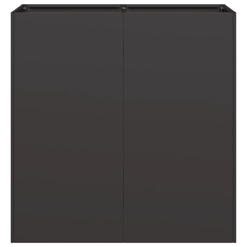 Plantenbak 80x40x80 cm koudgewalst staal zwart is nu te koop bij PeponiXL, paradijselijk wonen!
