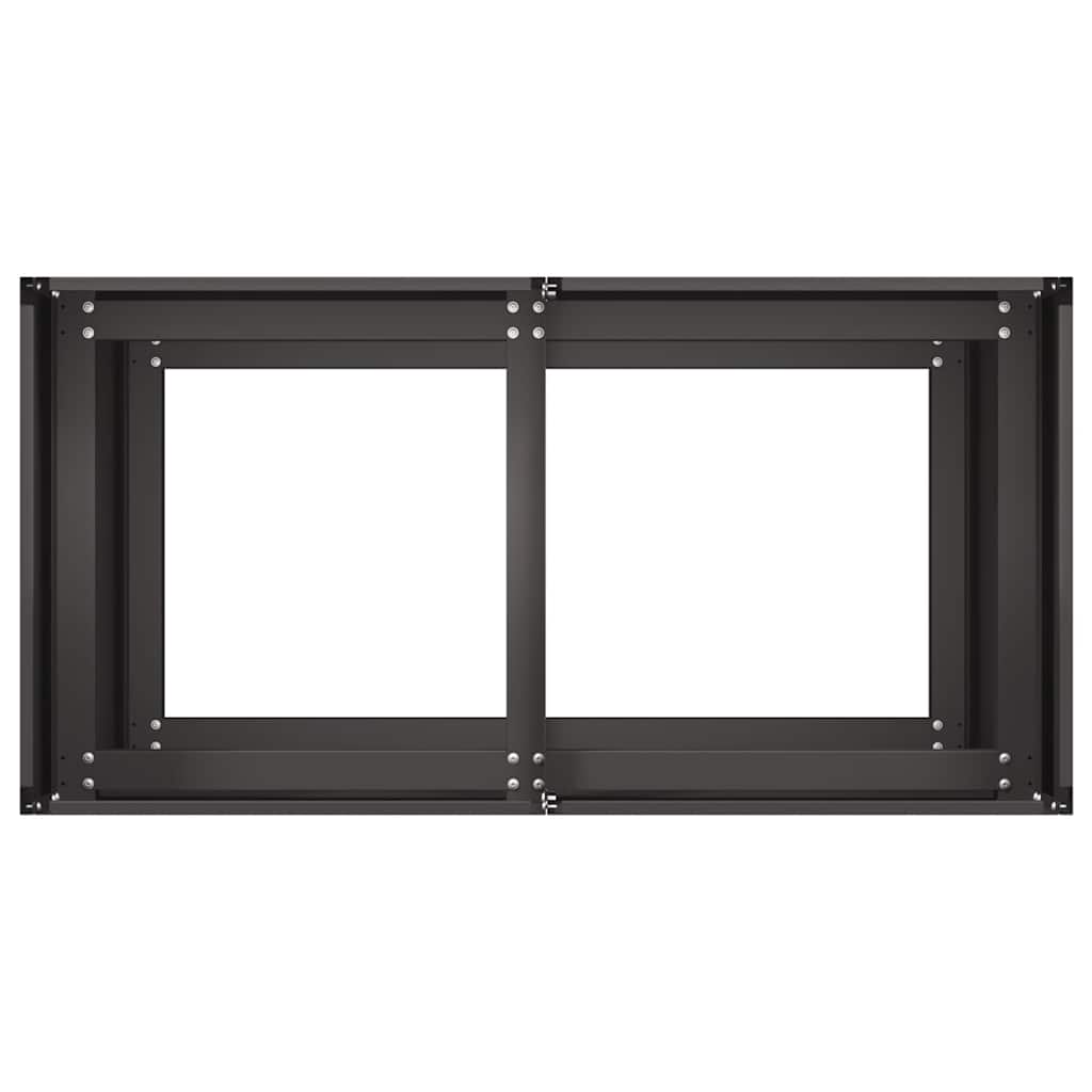 Plantenbak 80x40x80 cm koudgewalst staal zwart is nu te koop bij PeponiXL, paradijselijk wonen!