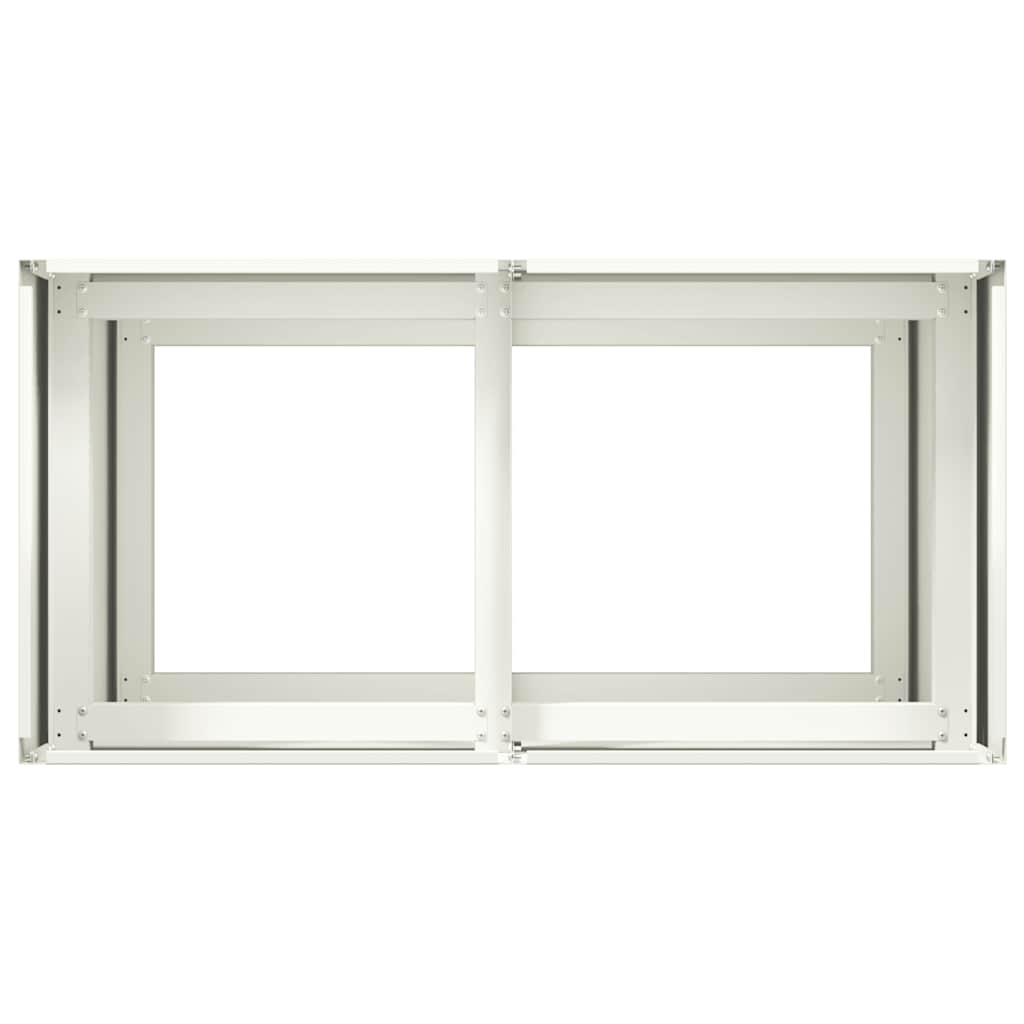 Plantenbak 80x40x80 cm koudgewalst staal wit is nu te koop bij PeponiXL, paradijselijk wonen!