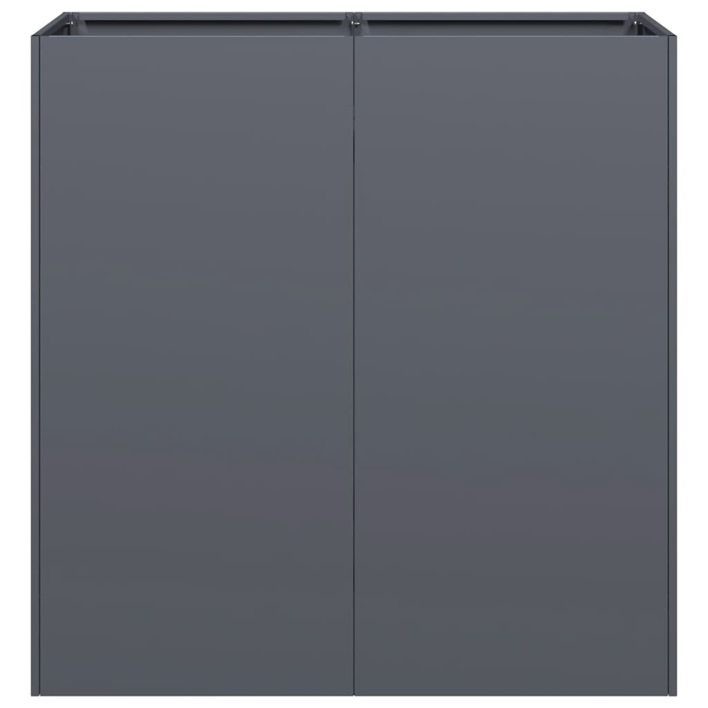 Plantenbak 80x40x80 cm koudgewalst staal antracietkleurig is nu te koop bij PeponiXL, paradijselijk wonen!