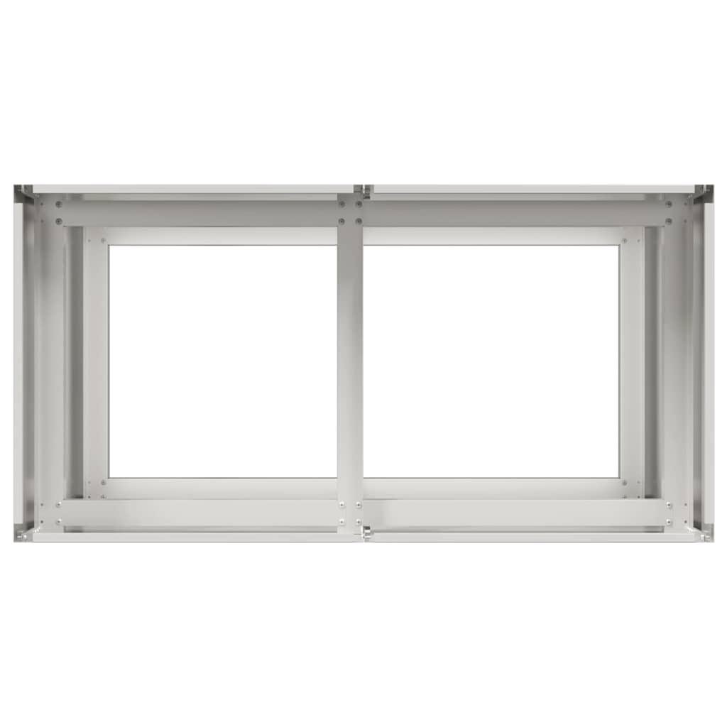 Plantenbak 80x40x80 cm roestvrij staal is nu te koop bij PeponiXL, paradijselijk wonen!