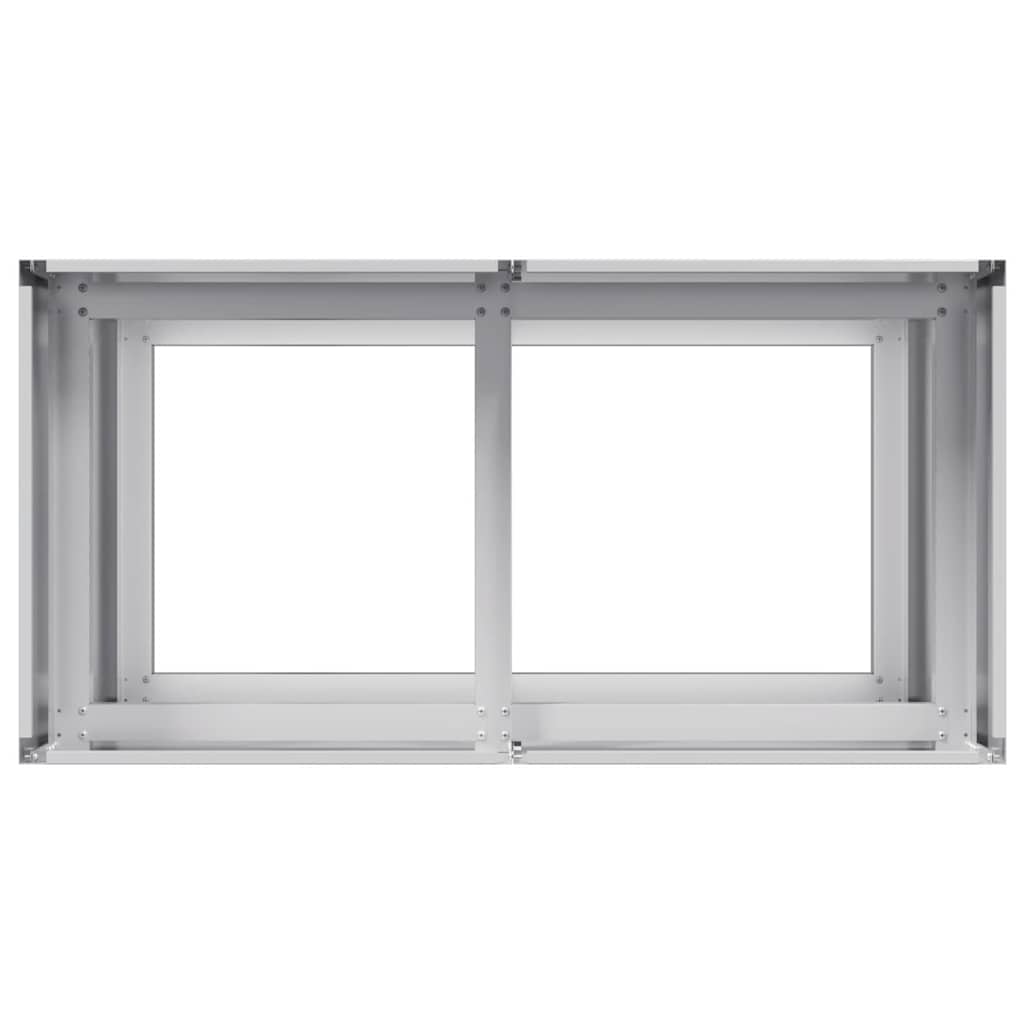 Plantenbak 80x40x80 cm gegalvaniseerd staal is nu te koop bij PeponiXL, paradijselijk wonen!