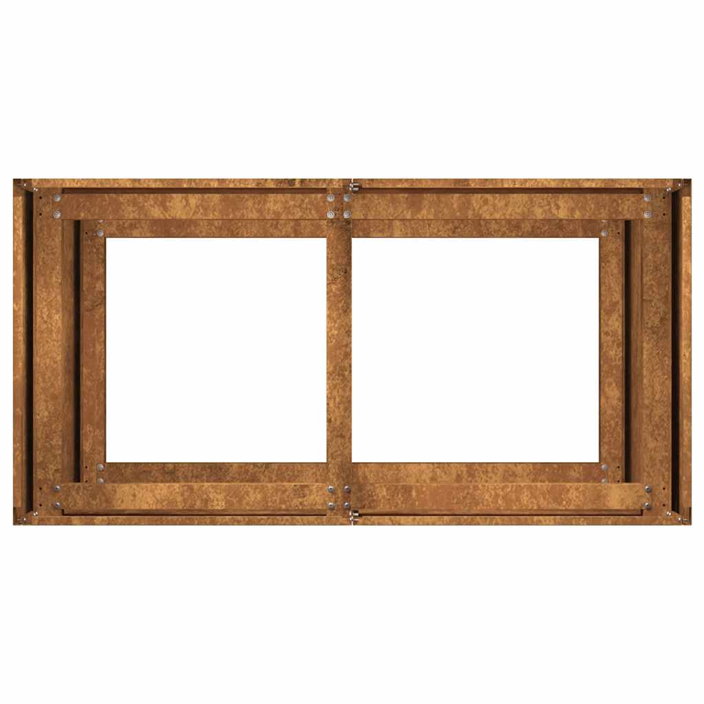 Plantenbak roestig 80x40x80 cm weervast staal is nu te koop bij PeponiXL, paradijselijk wonen!