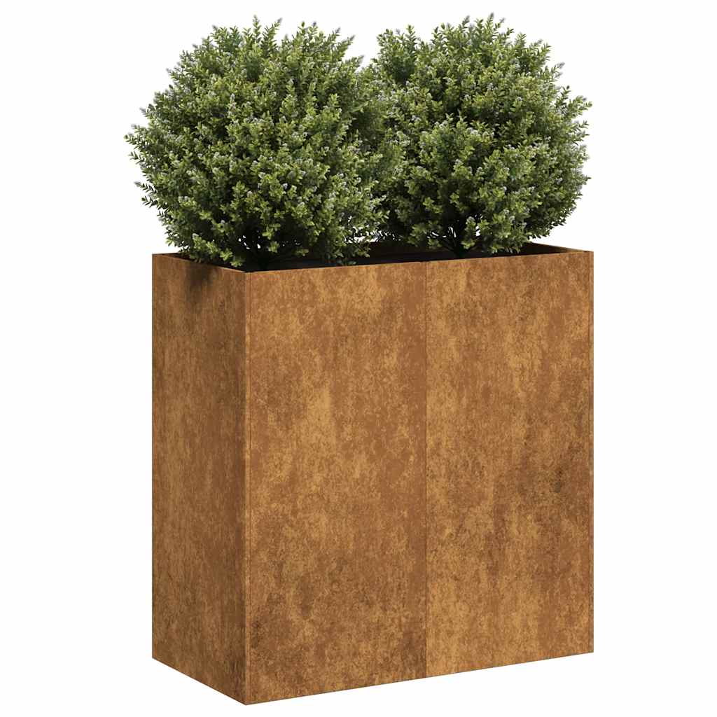 Plantenbak roestig 80x40x80 cm weervast staal is nu te koop bij PeponiXL, paradijselijk wonen!