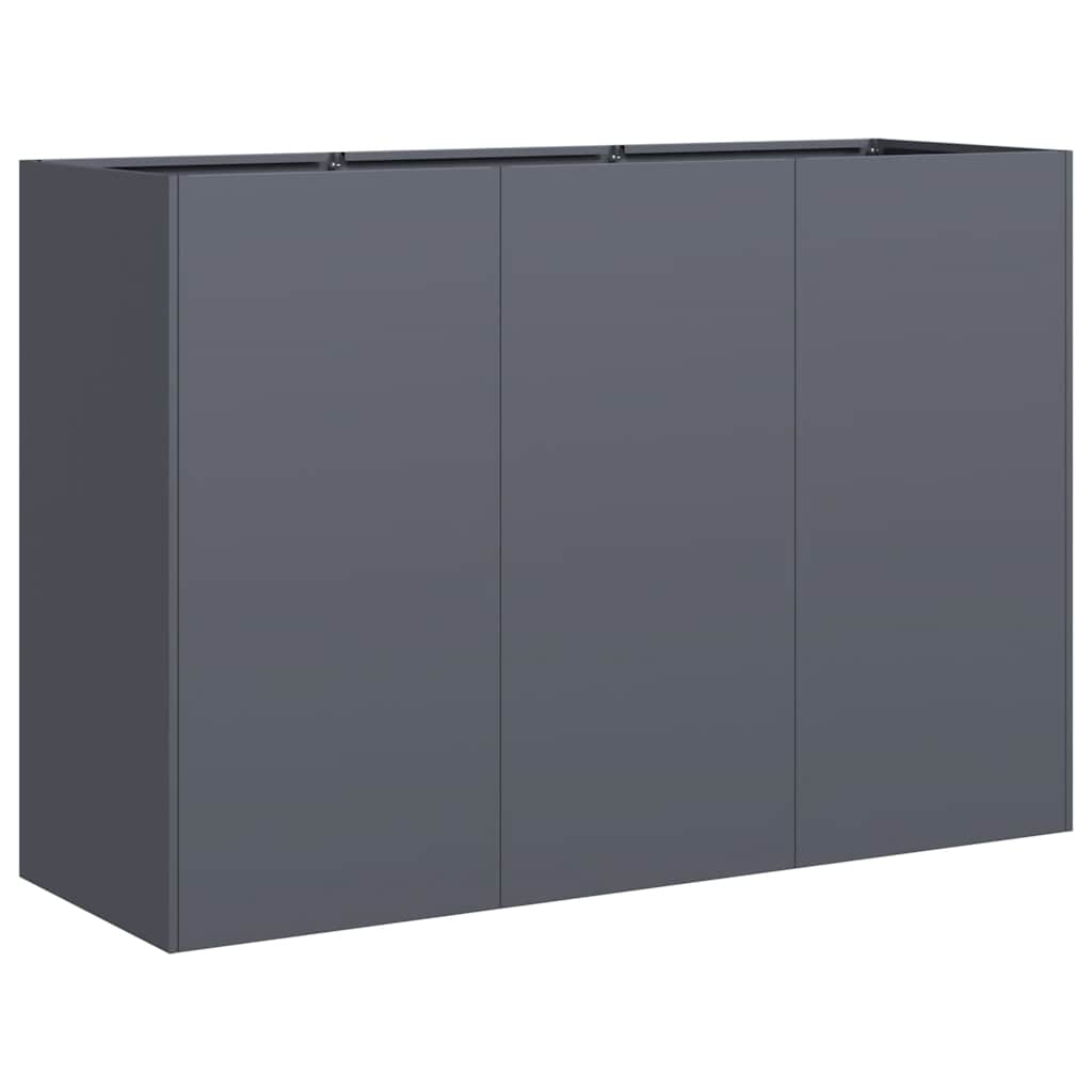 Plantenbak 120x40x80 cm koudgewalst staal antracietkleurig is nu te koop bij PeponiXL, paradijselijk wonen!