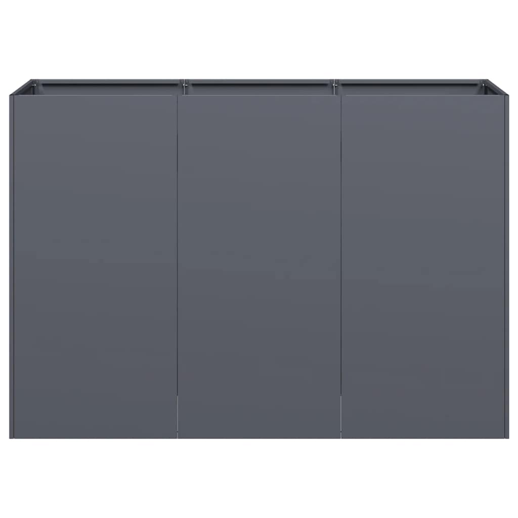 Plantenbak 120x40x80 cm koudgewalst staal antracietkleurig is nu te koop bij PeponiXL, paradijselijk wonen!