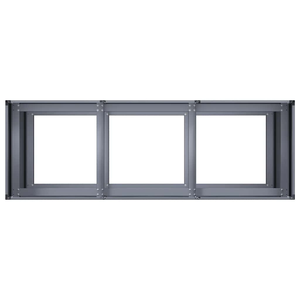 Plantenbak 120x40x80 cm koudgewalst staal antracietkleurig is nu te koop bij PeponiXL, paradijselijk wonen!