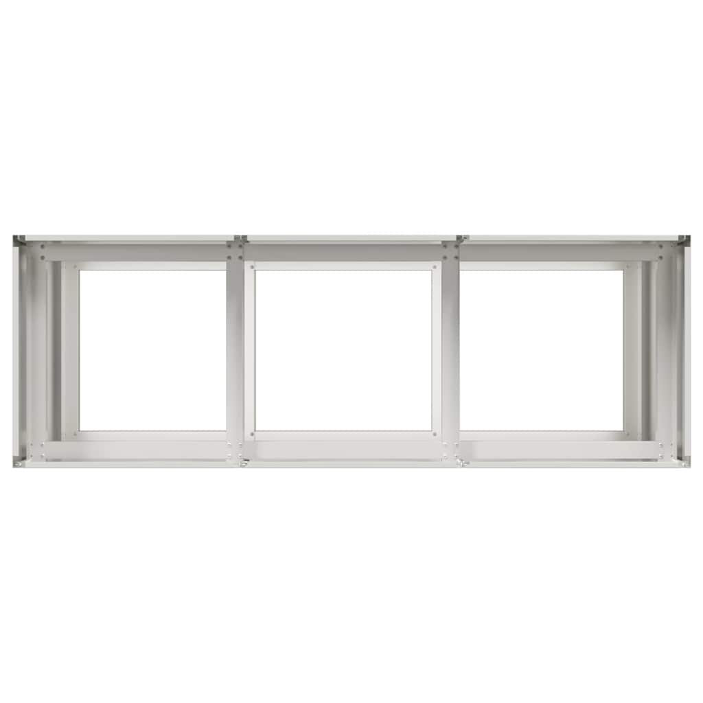 Plantenbak 120x40x80 cm roestvrij staal is nu te koop bij PeponiXL, paradijselijk wonen!