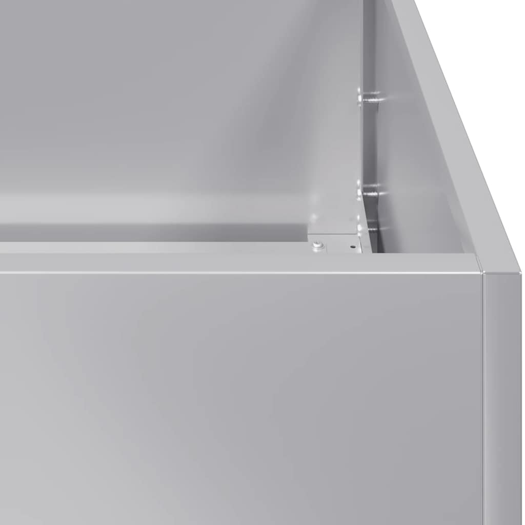 Plantenbak 120x40x80 cm gegalvaniseerd staal is nu te koop bij PeponiXL, paradijselijk wonen!